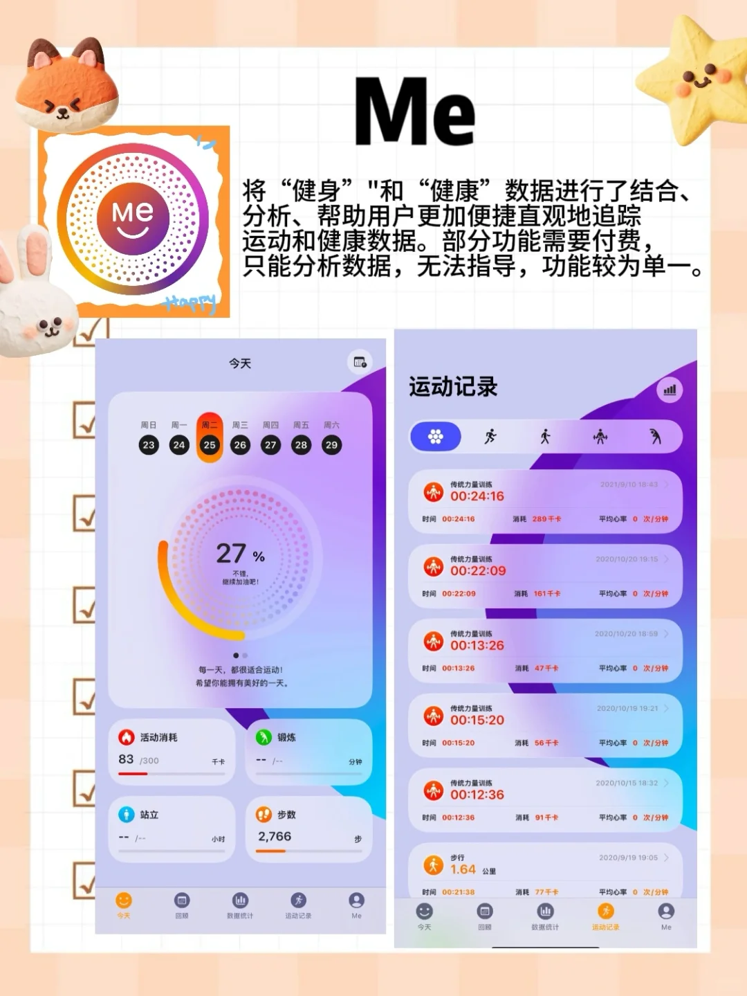 记录运动APP打卡，入夏前瘦出A4腰，绝绝子