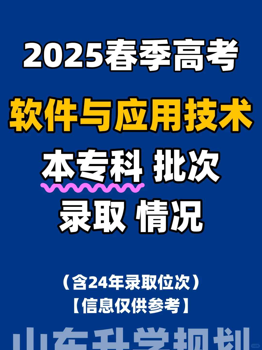 2025山东春考软件大类本专科批次录取最低分