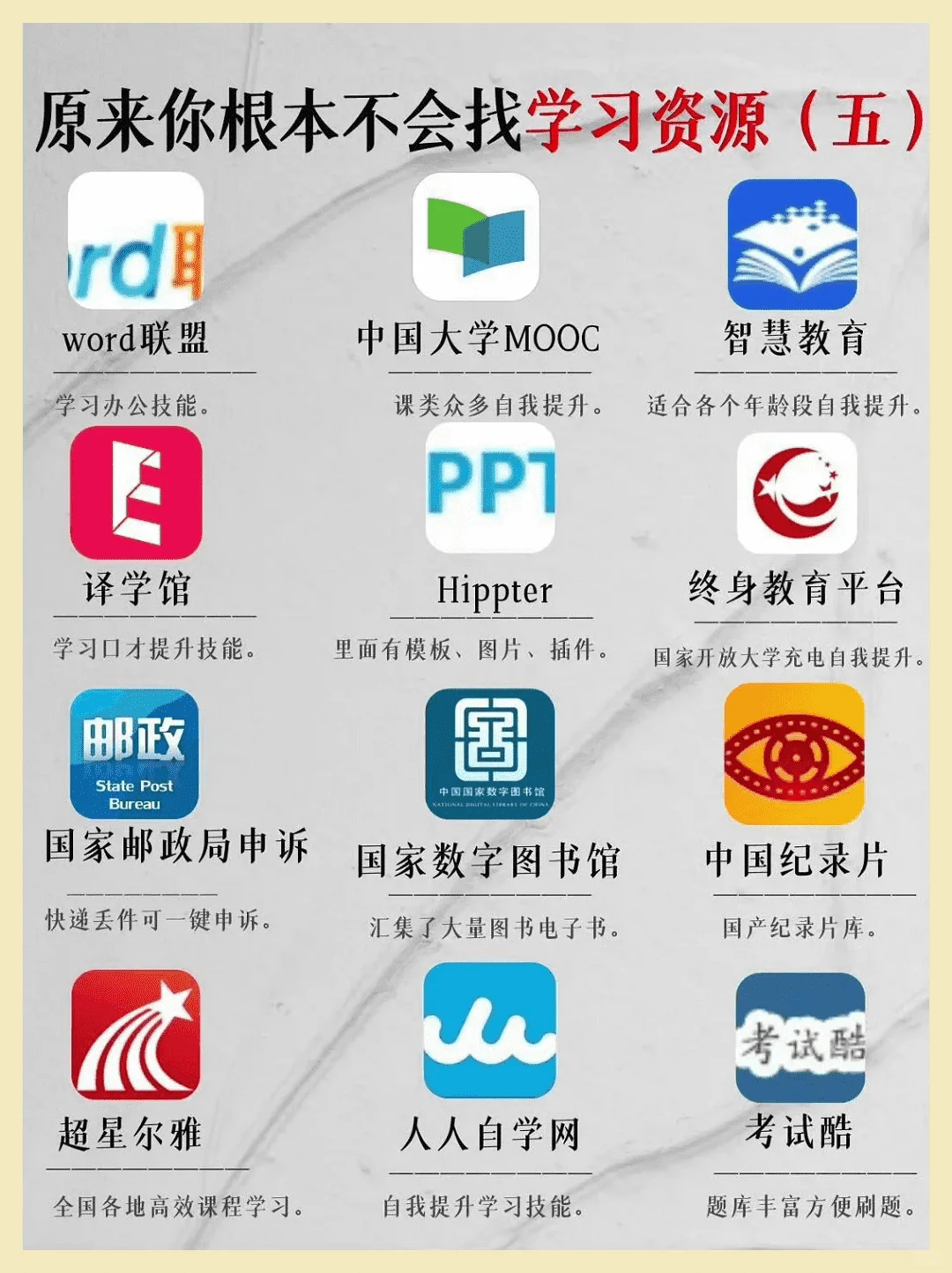 这些免费自学软件你竟不知？