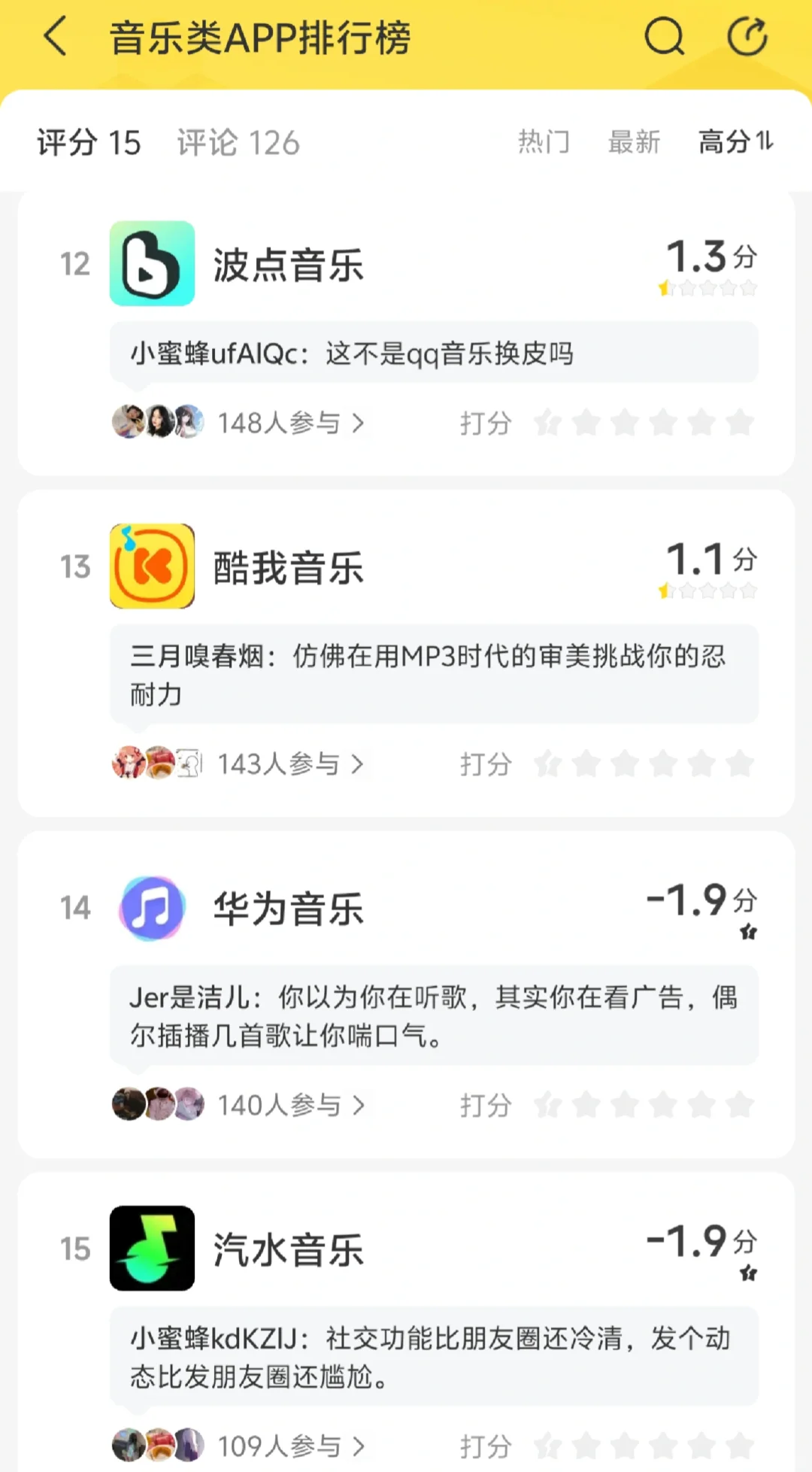 音乐类app排行榜！MIUI音乐真的那么好用吗