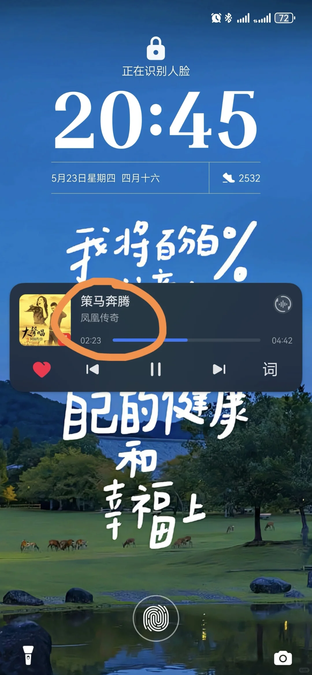 华为手机播放器不显示歌词
