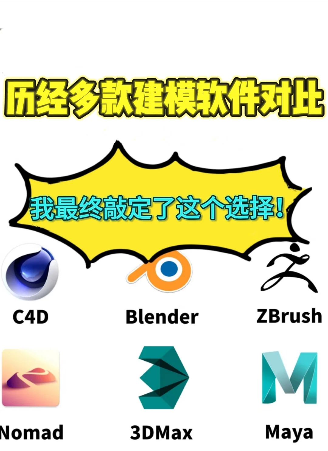 历经多款建模软件对比，我最终选择了它！！