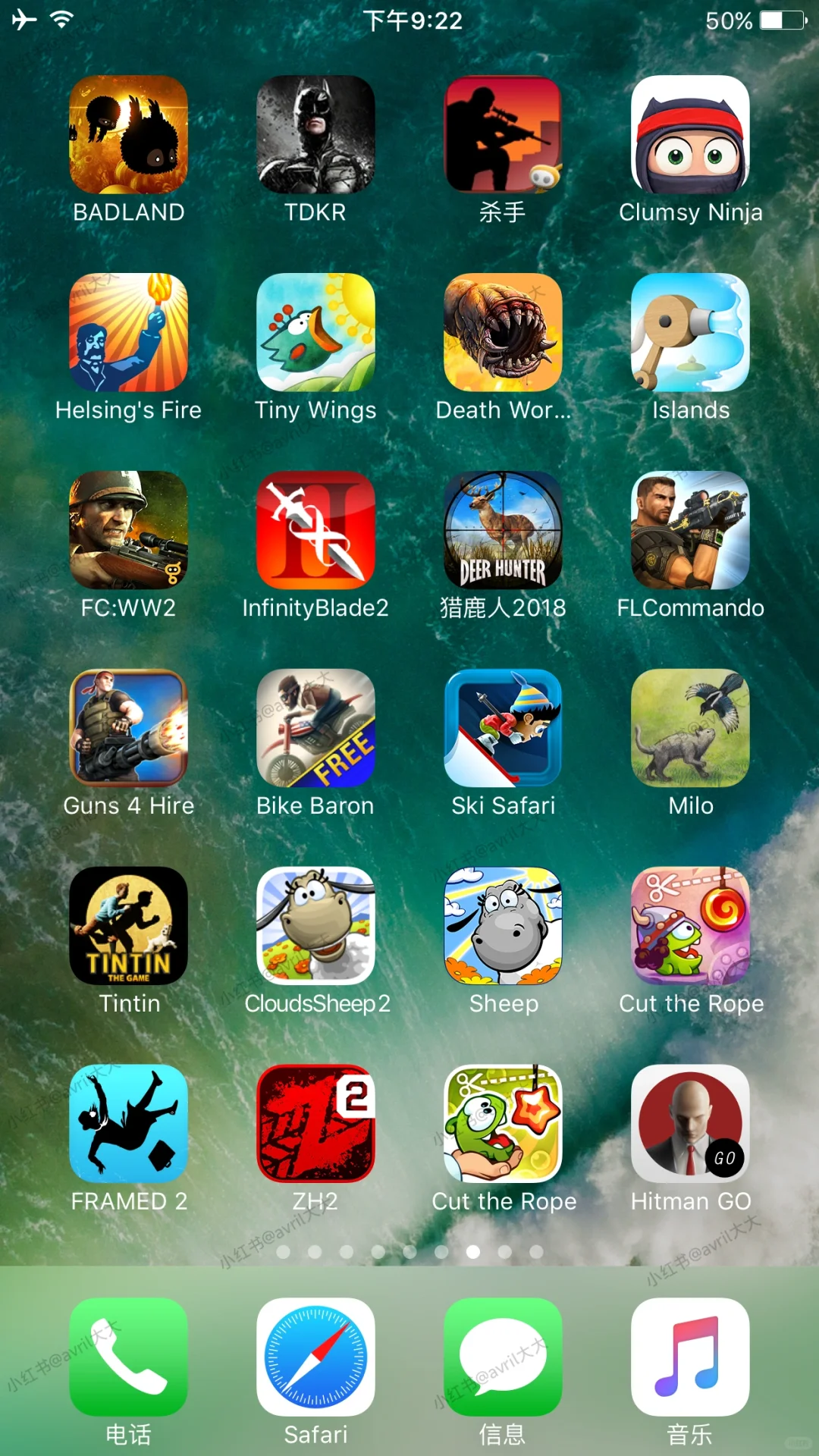 iPhone7 Plus原生iOS10上面的一些老游戏！