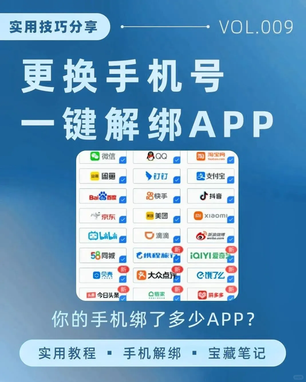 更换手机号怎么一键解绑各大APP