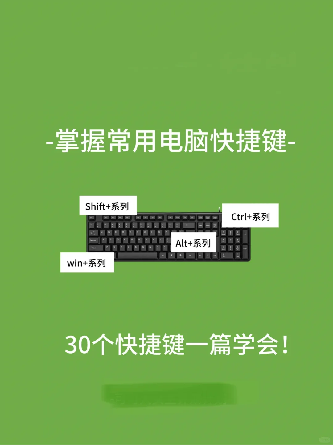 零基础学电脑必学必看知识