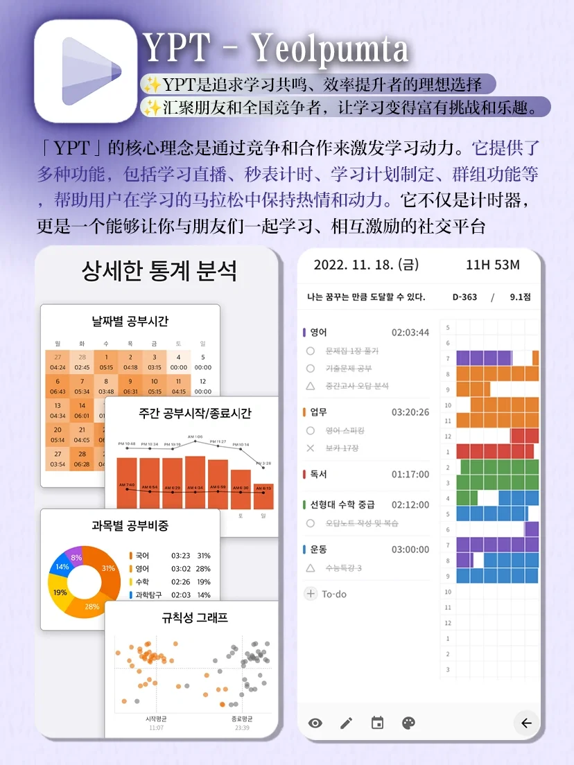 女生逆袭大女主必备🎻琴棋书画时间管理APP