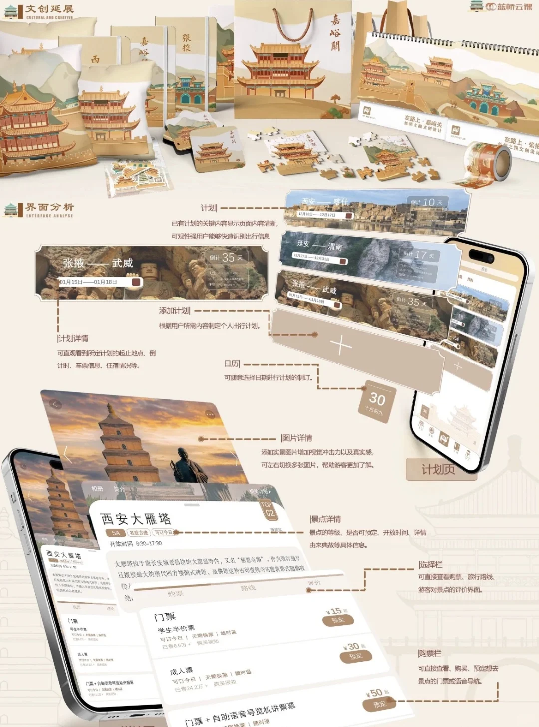 跨文化融合设计｜丝绸之路文旅app界面设计