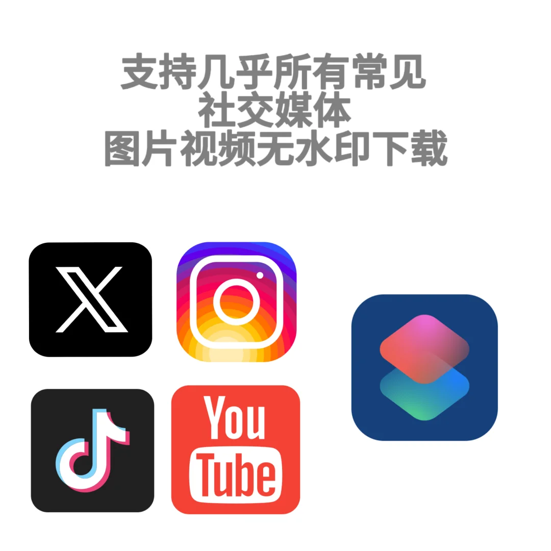 iOS一键下载无水印图片视频