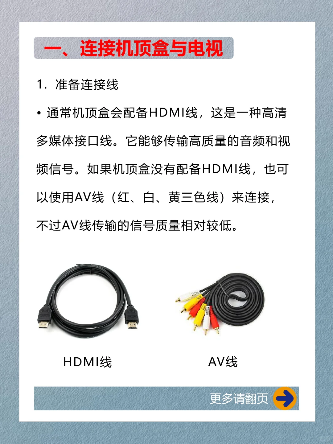 电视机顶盒连接无线WiFi和电视机的详细教程