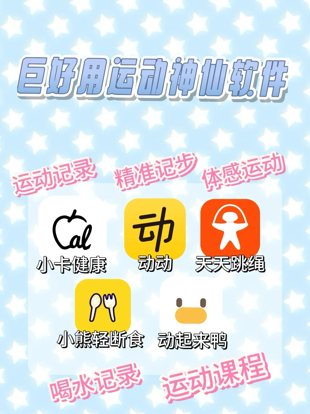 实测五款运动App，总有一款适合你✨