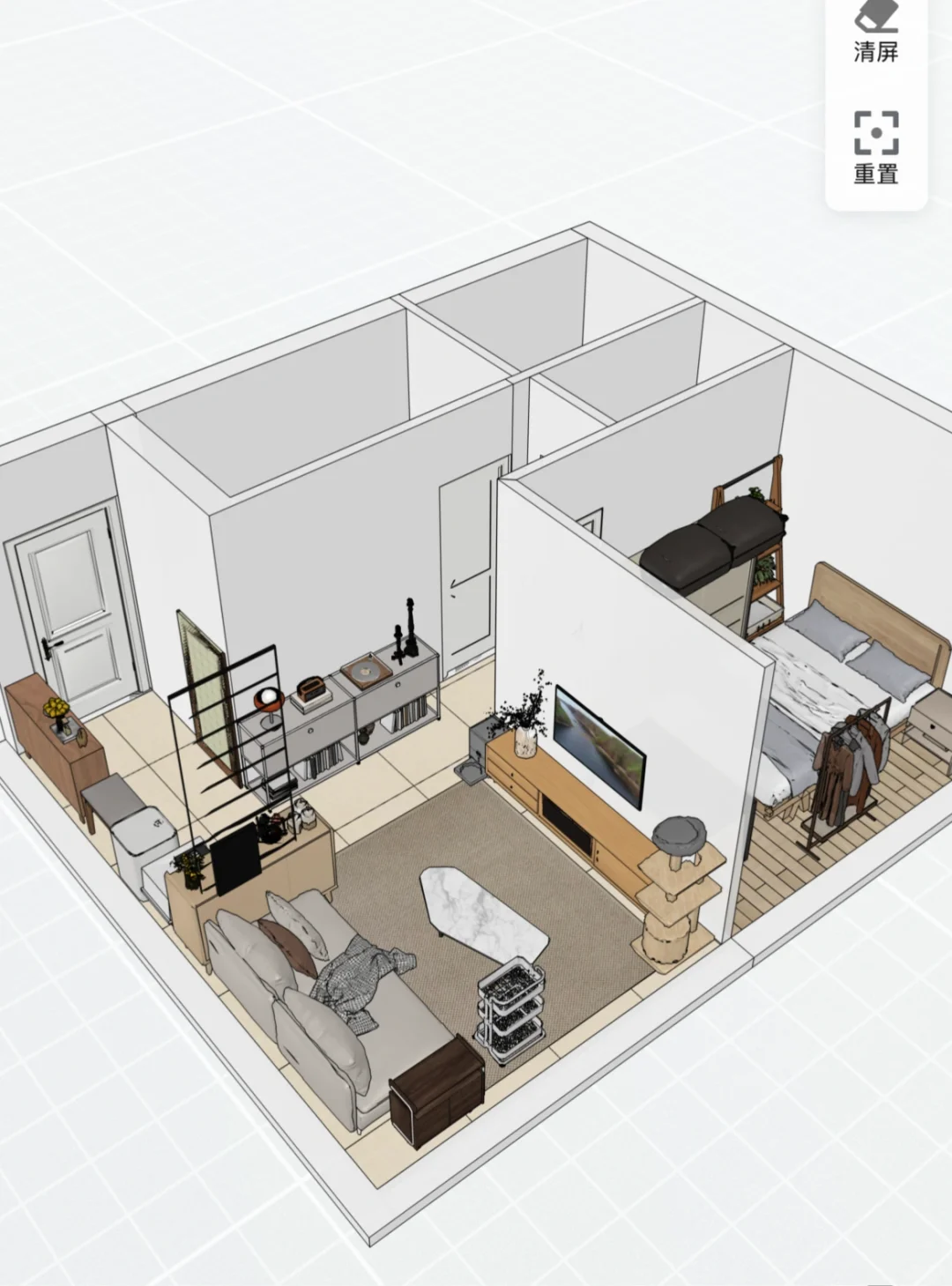 真的可以模拟装修诶！