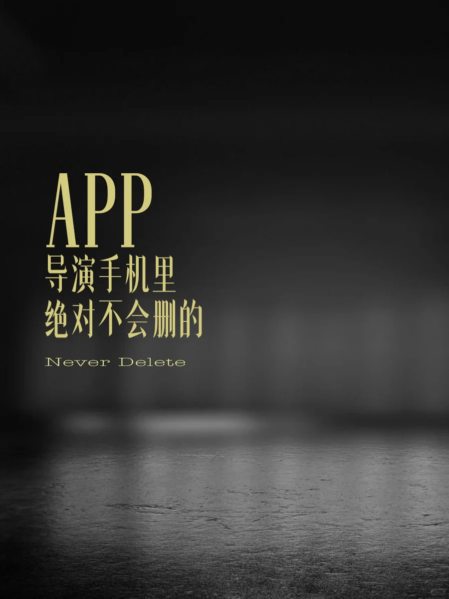 导演手机里永远不会删掉的APP