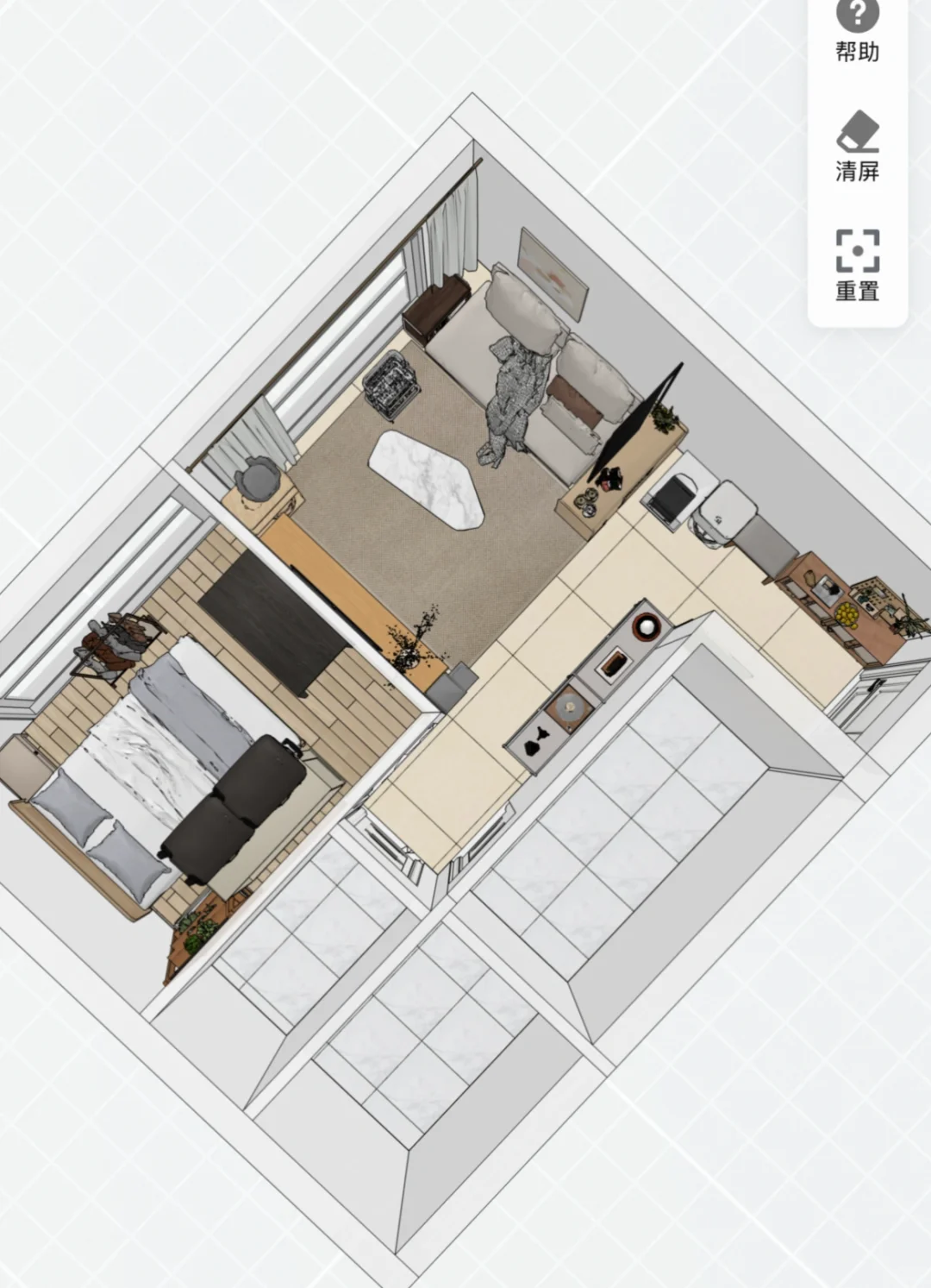 真的可以模拟装修诶！