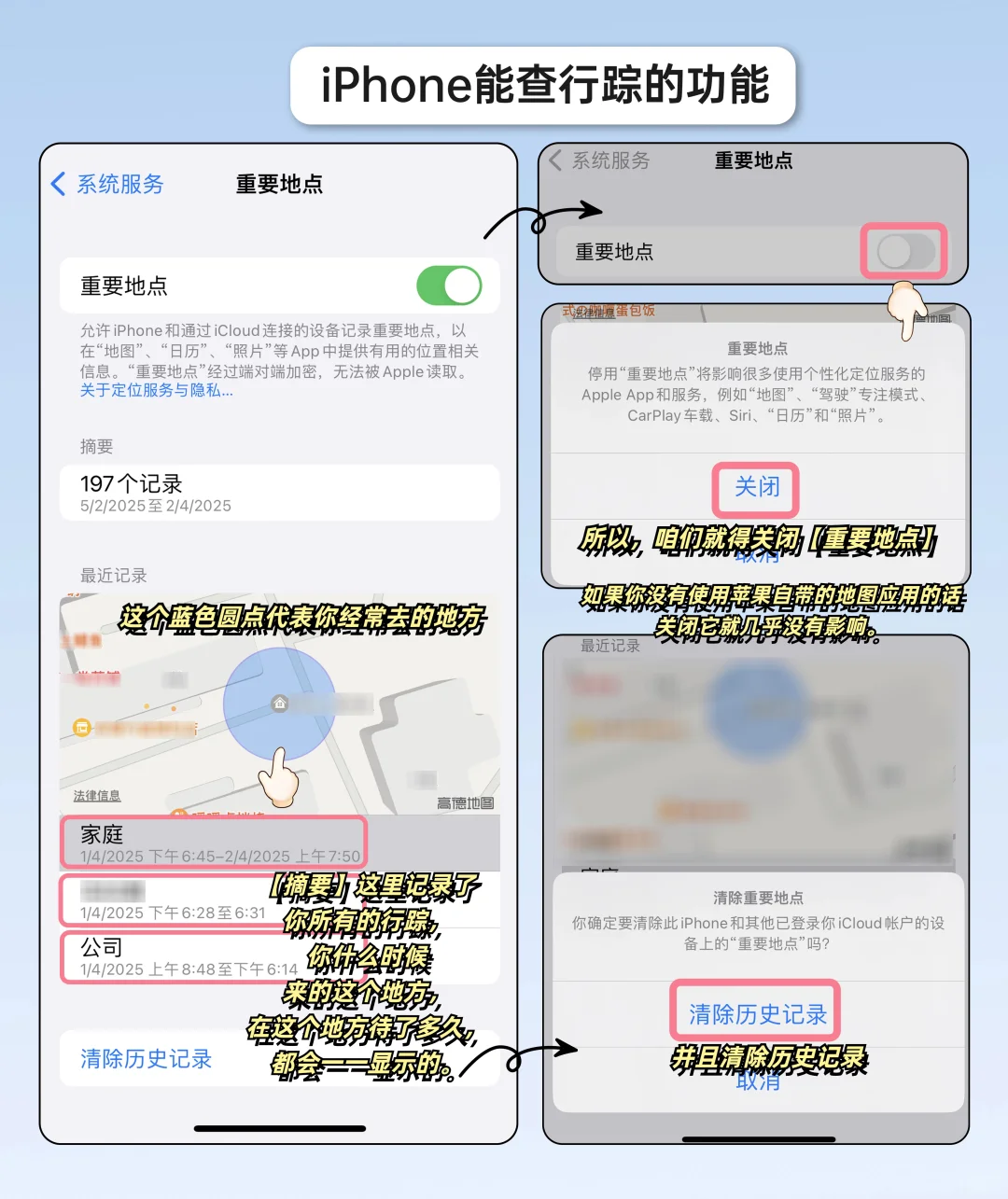 作死小技巧| 用苹果手机查一整天的行踪