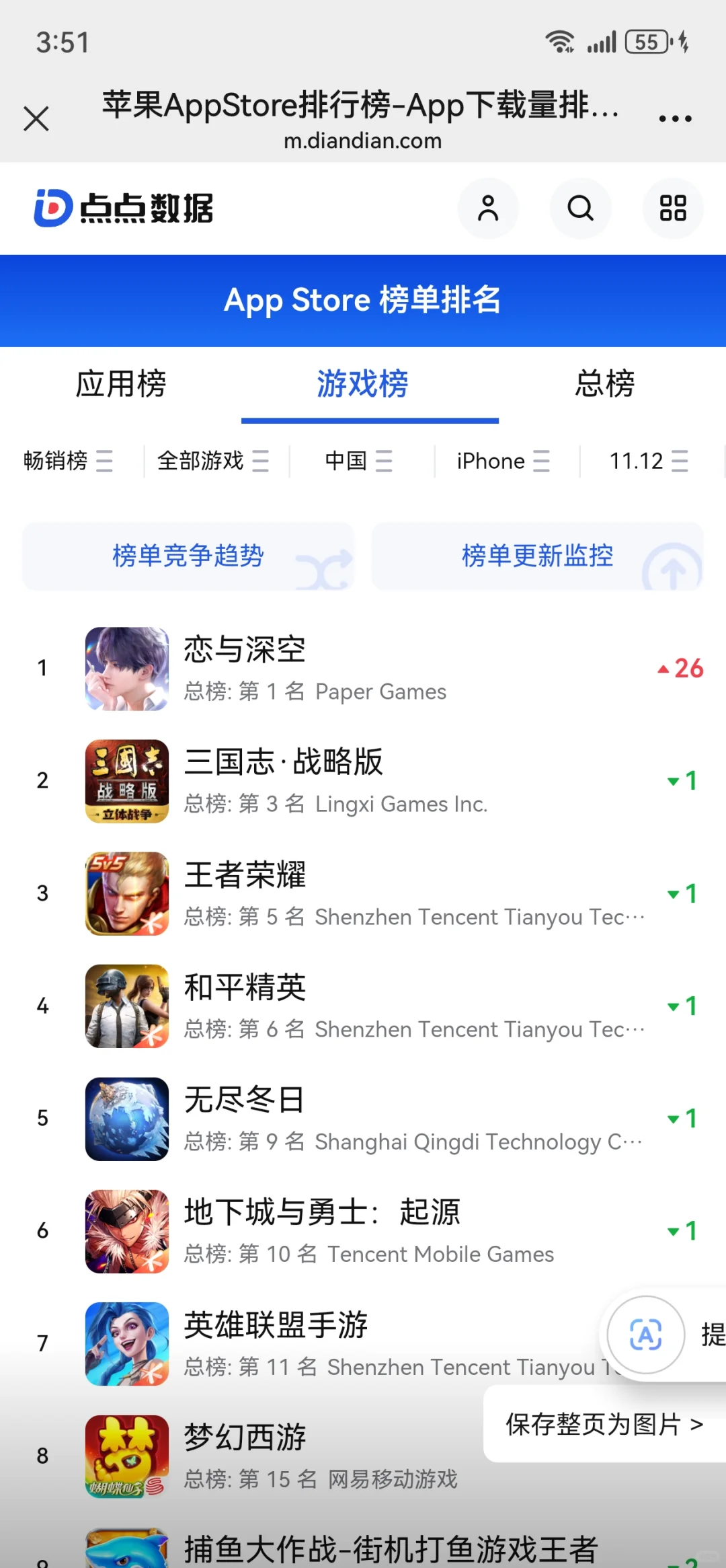 深空怎么又登顶了！