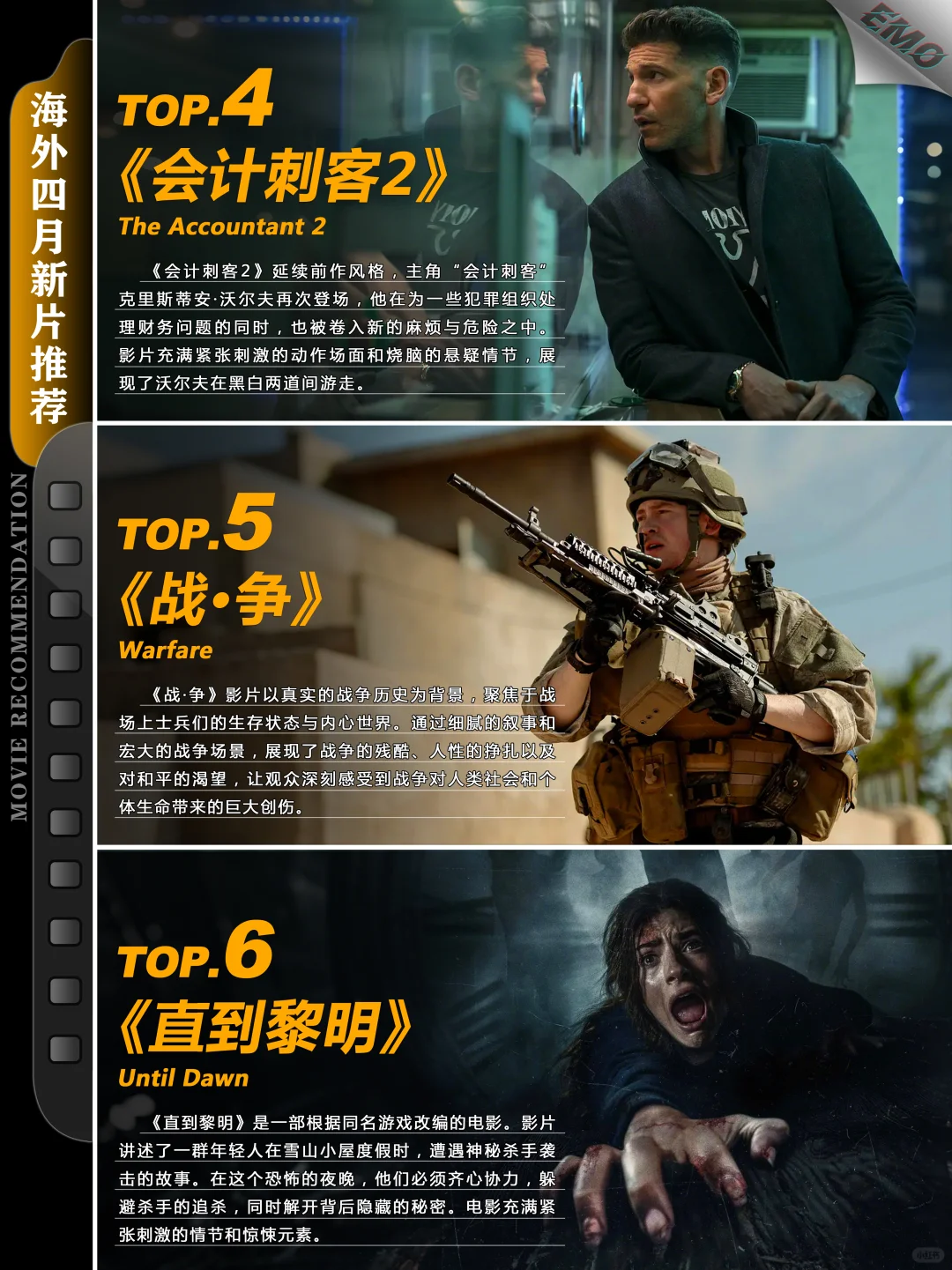 海外四月新片推荐