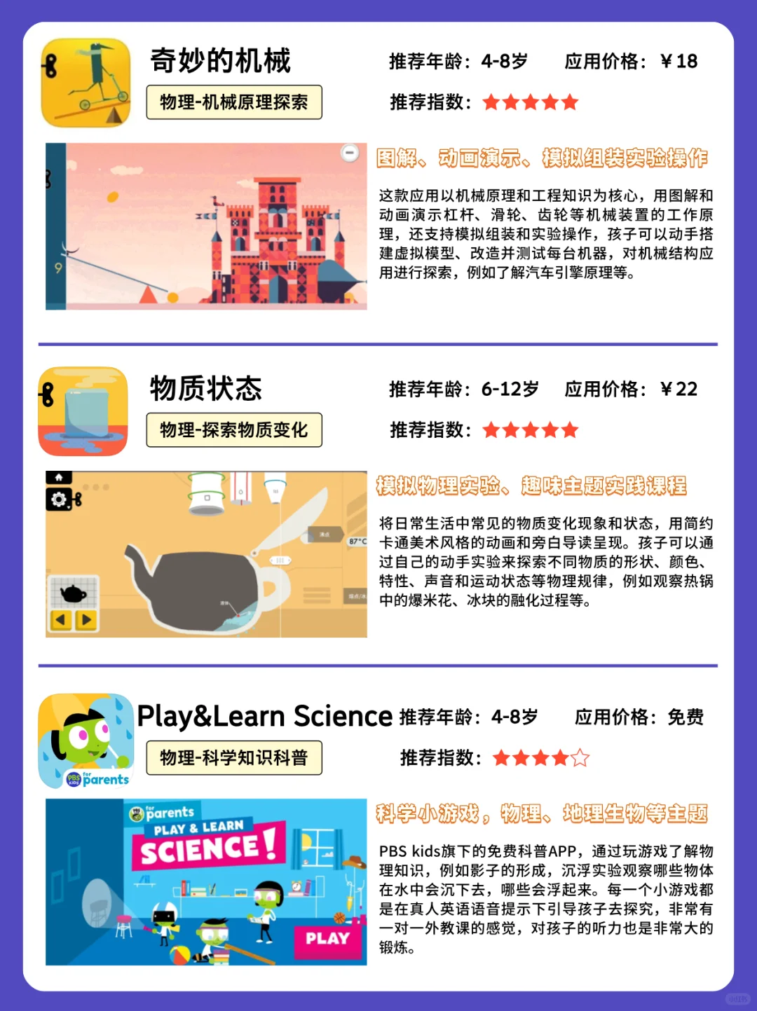 和儿子花四年玩了12个App，完成了物化生启蒙