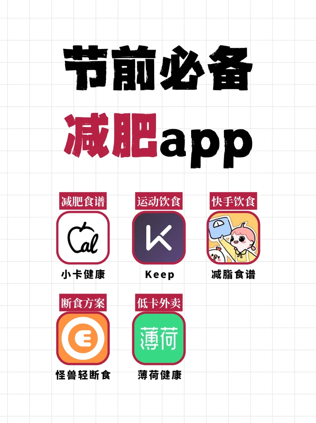 节前突击，就用这些减肥app逆袭