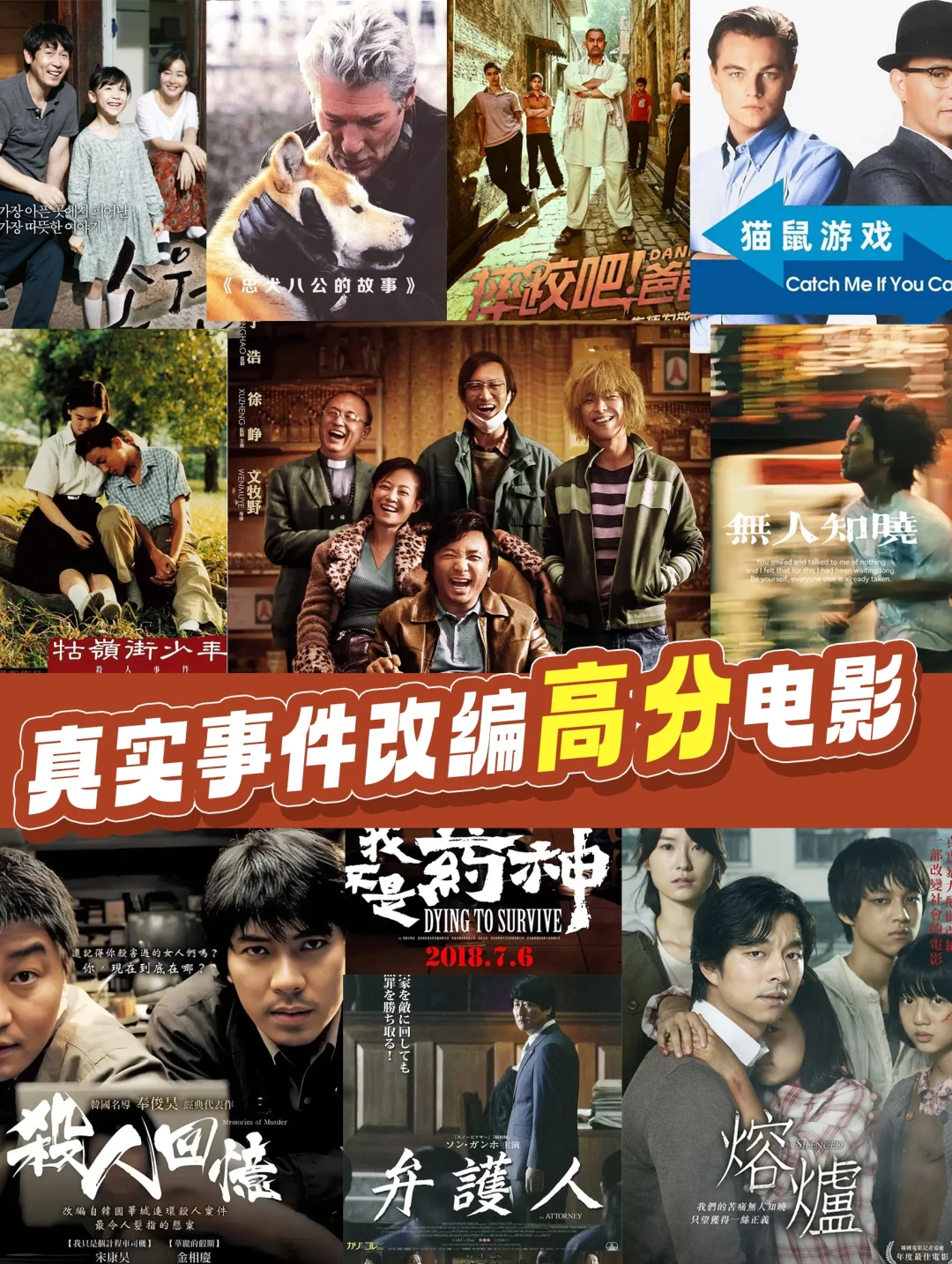 🔥🔥真实事件改编的高分电影🎬