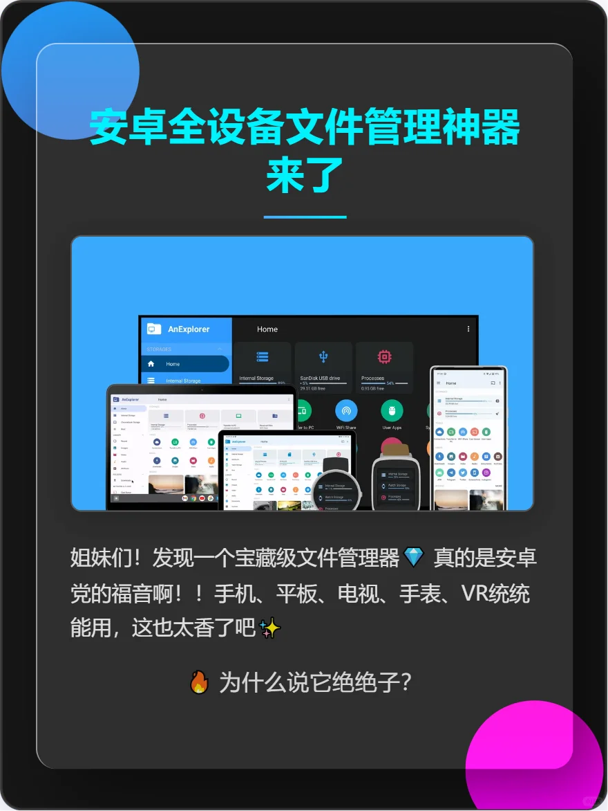 安卓全设备文件管理神器来了