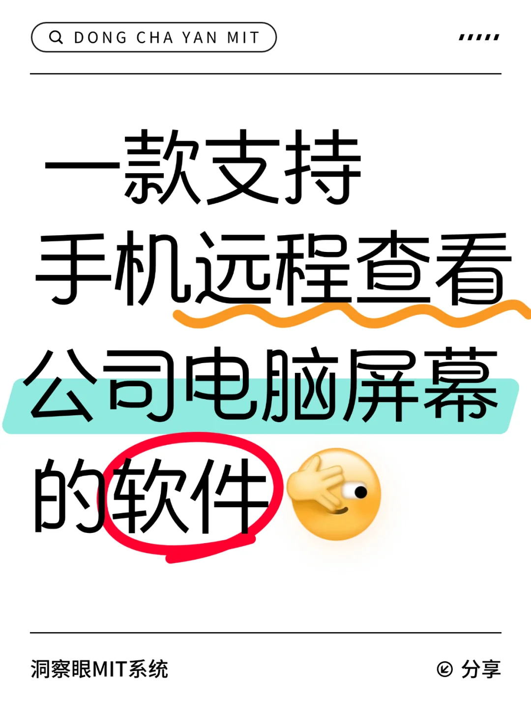 一款支持手机远程，查看公司电脑屏幕的软件