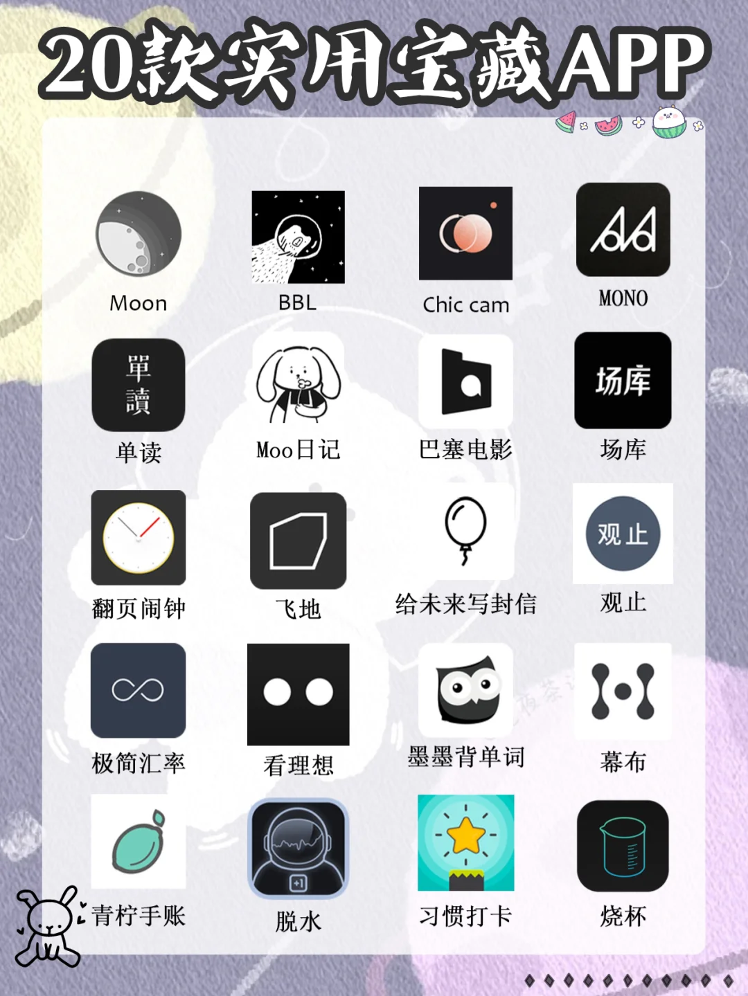 20款实用宝藏app 精致女孩必备！超好用的