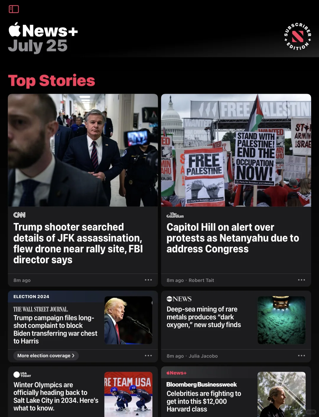 用iPad看Apple News真爽啊！