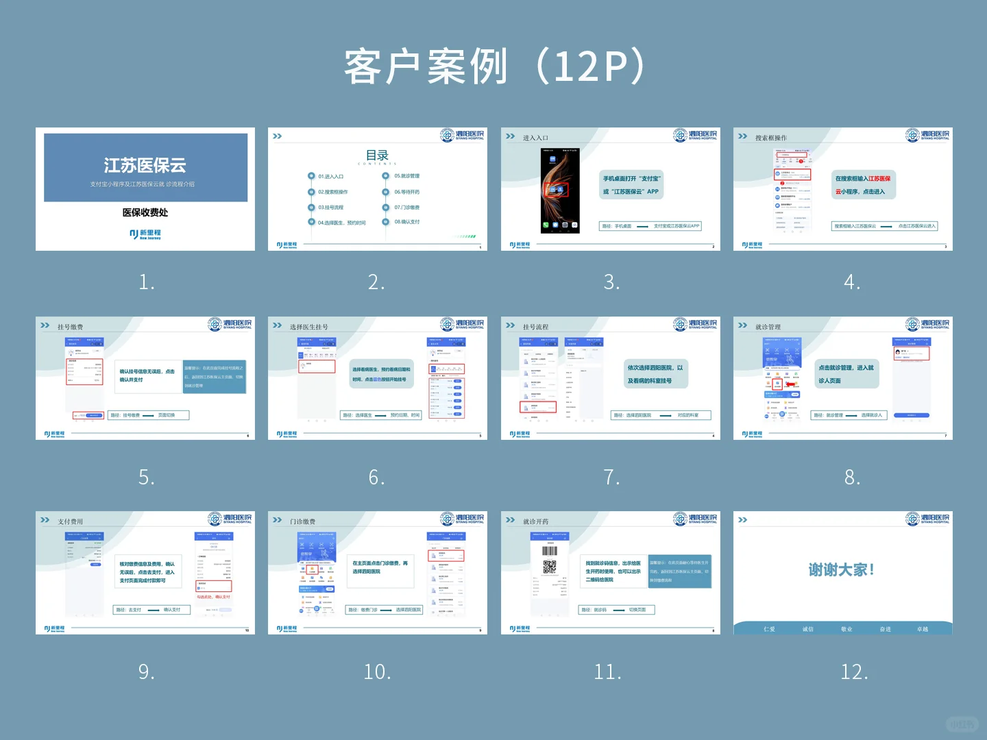 案例PPT：手机APP小程序引导就诊（001）