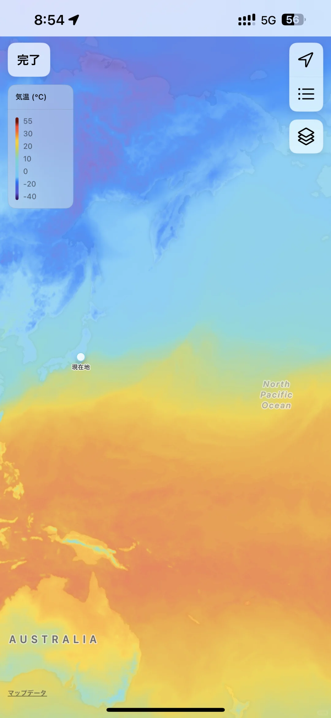 iOS原生的天气app里的这个UI配色太好看了