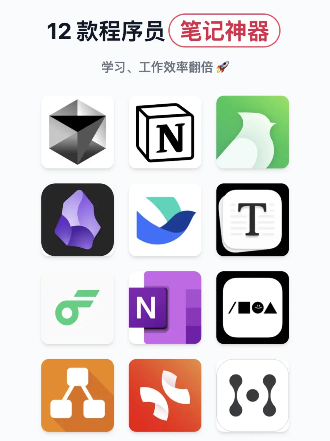 12 款高效记笔记神器，程序员必备