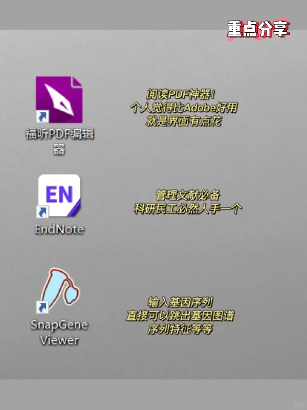 浙大药学研究生的常用电脑软件分享