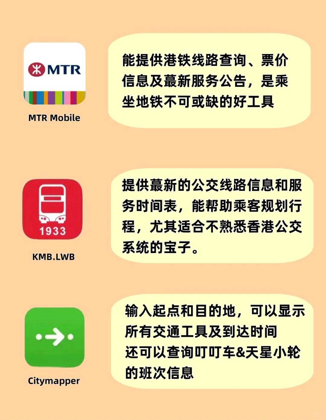 一个不能少‼️香港必备APP清单