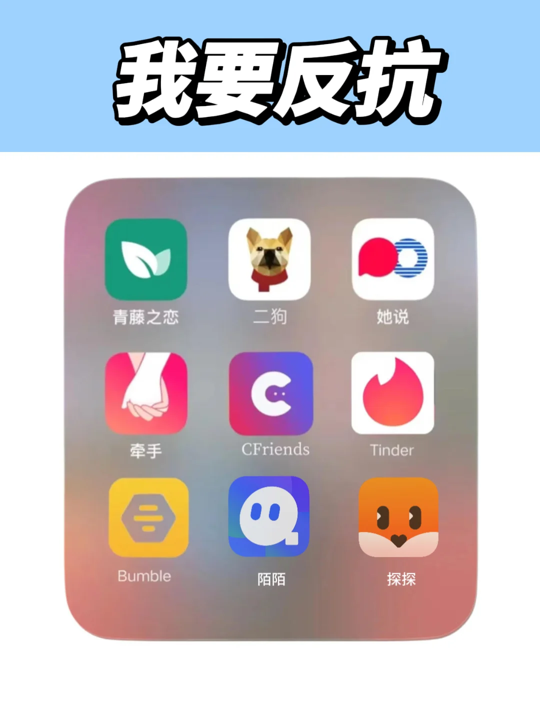 体验200+交友软件结局：我要反抗