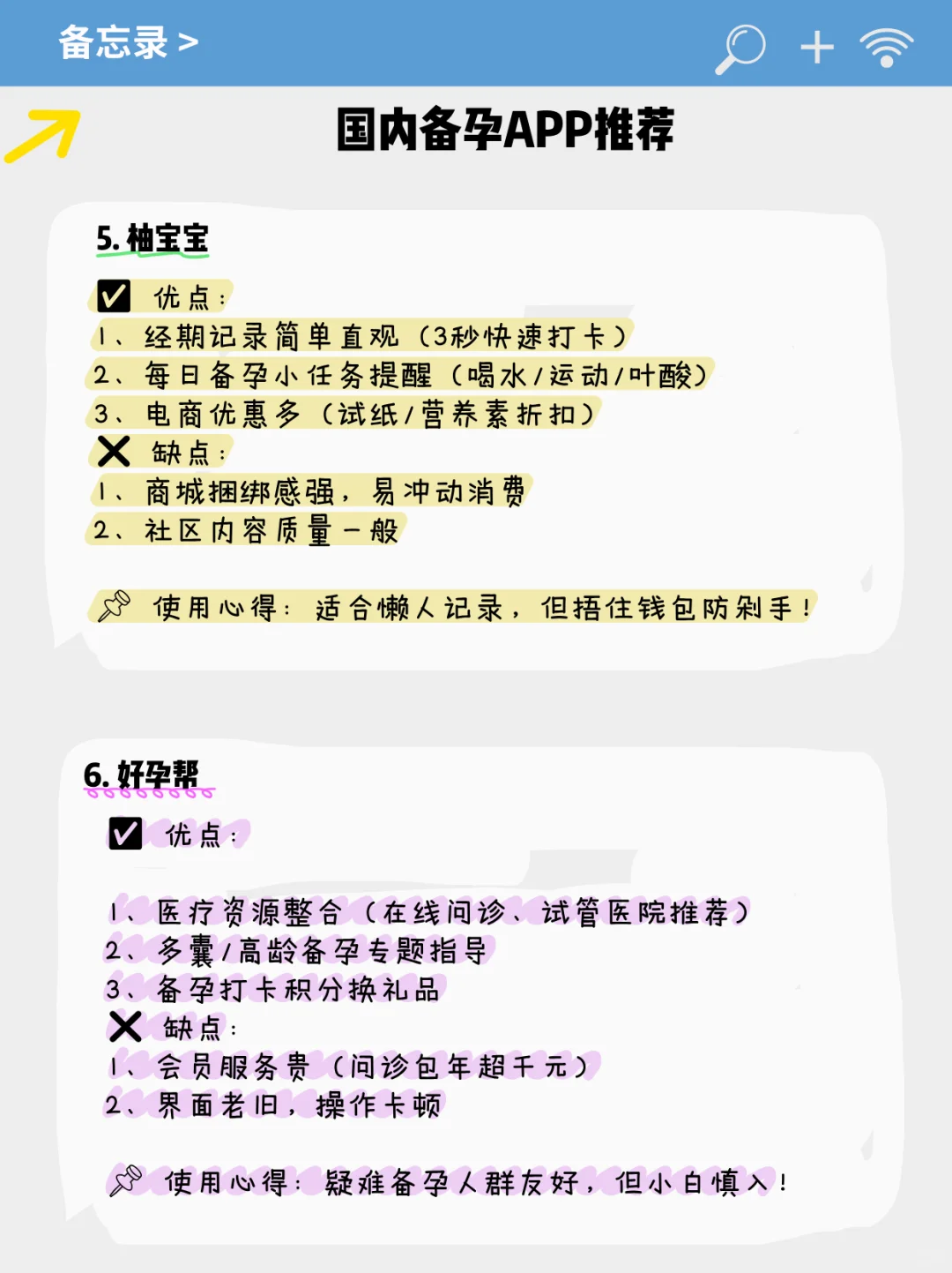 【6款备孕期实用APP，优缺点&心得全公开】