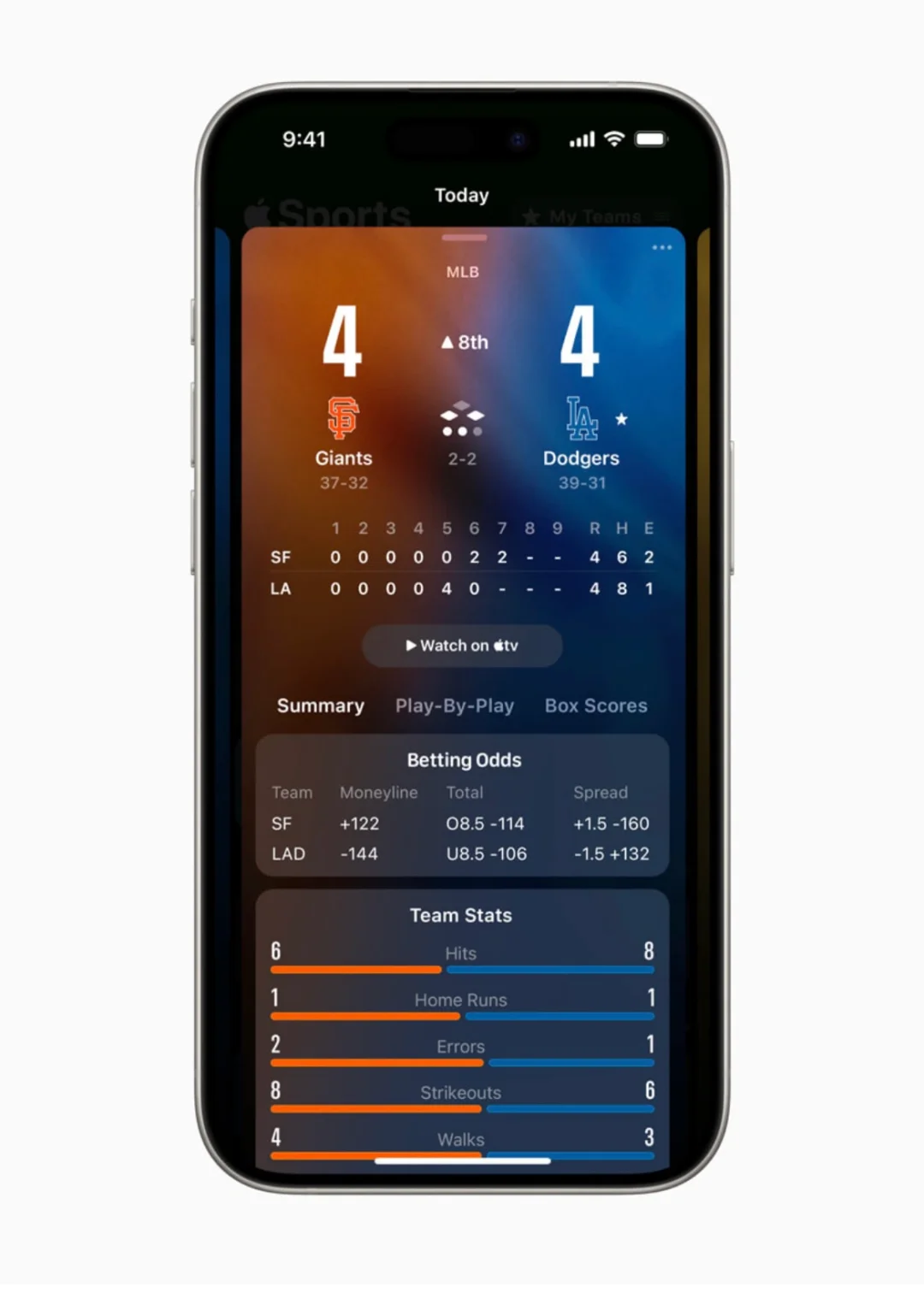 苹果自家体育app Apple Sports已上线