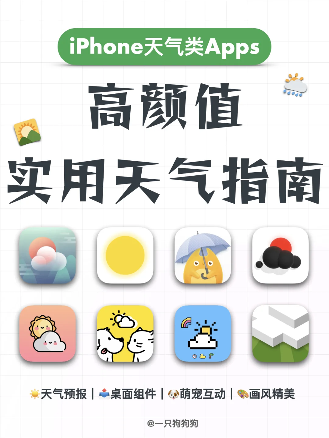 🌤️精选这几款iPhone上有趣高颜值的天气App