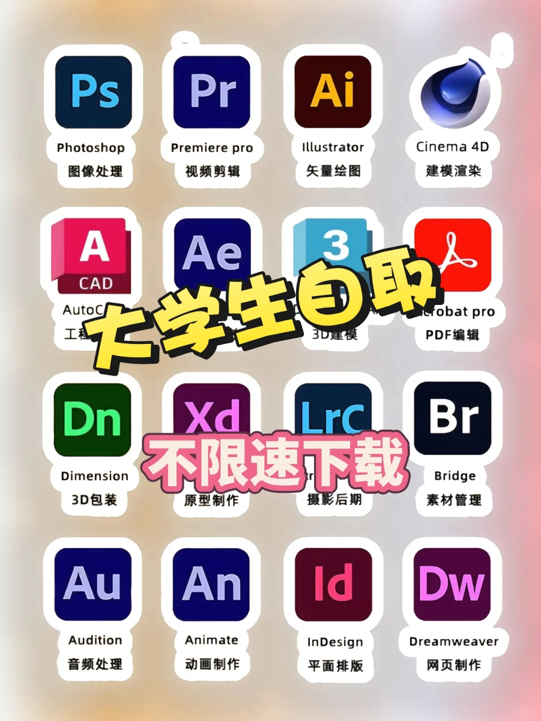 Adobe全家桶2025一键安装版，无需激活