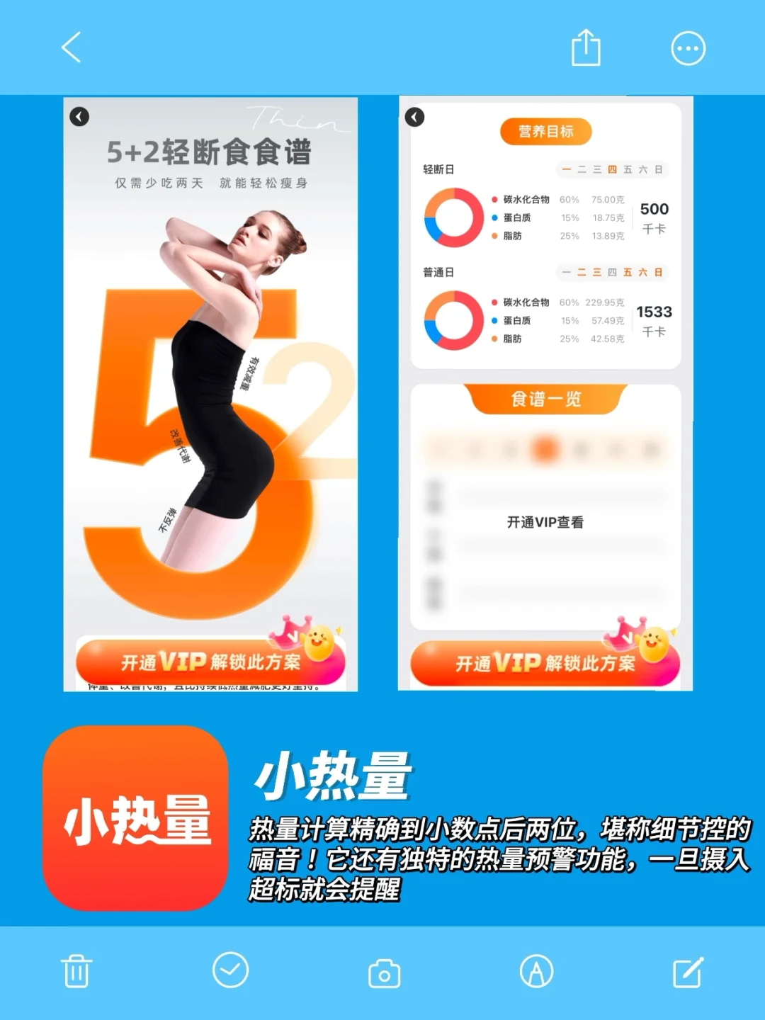 五一逆袭！饮食热量app真实大测评