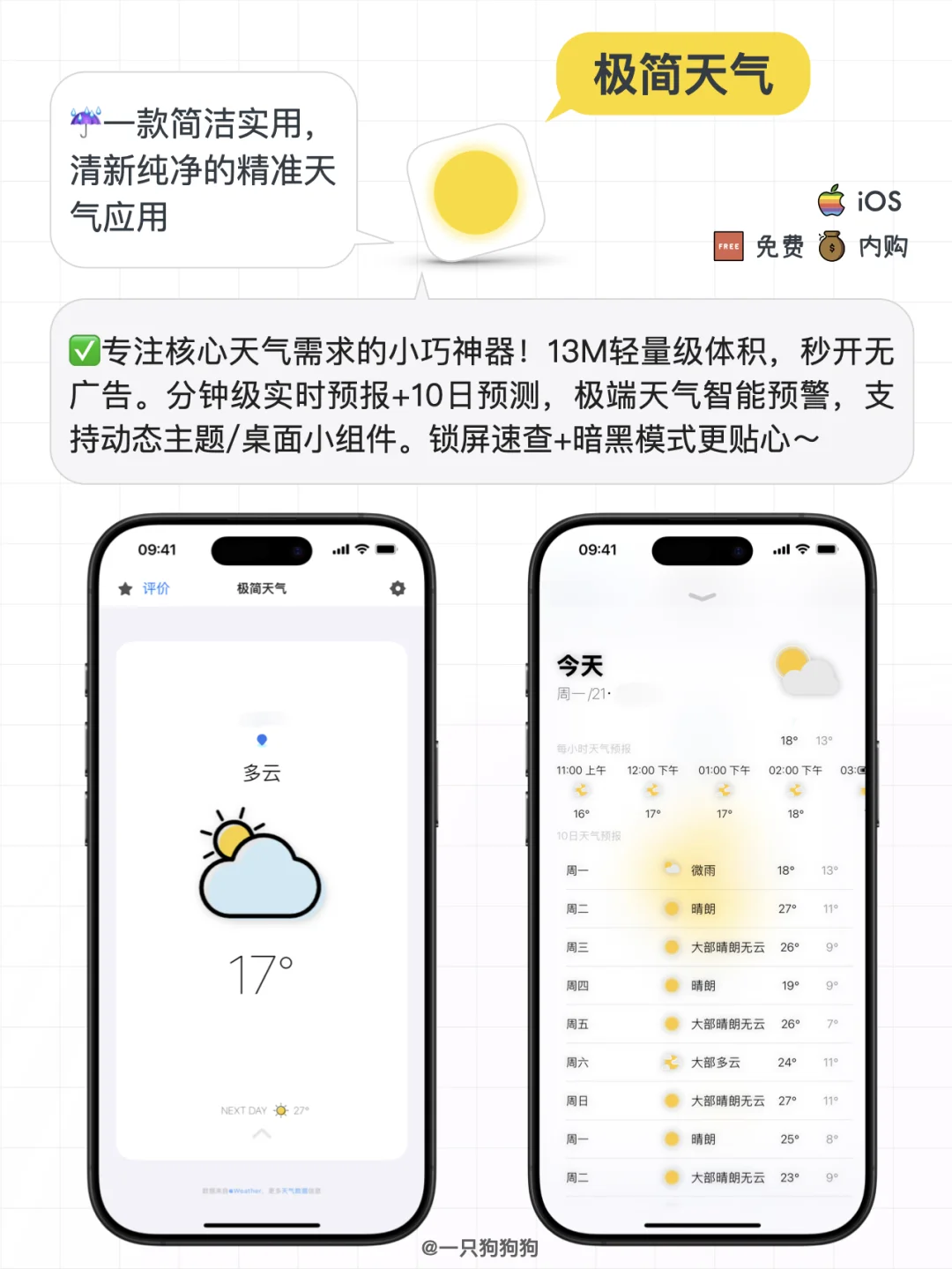 🌤️精选这几款iPhone上有趣高颜值的天气App