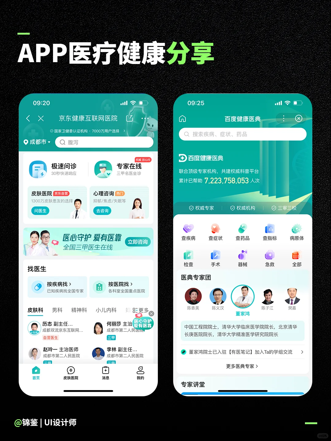 UI设计-医疗健康app | 案例分享