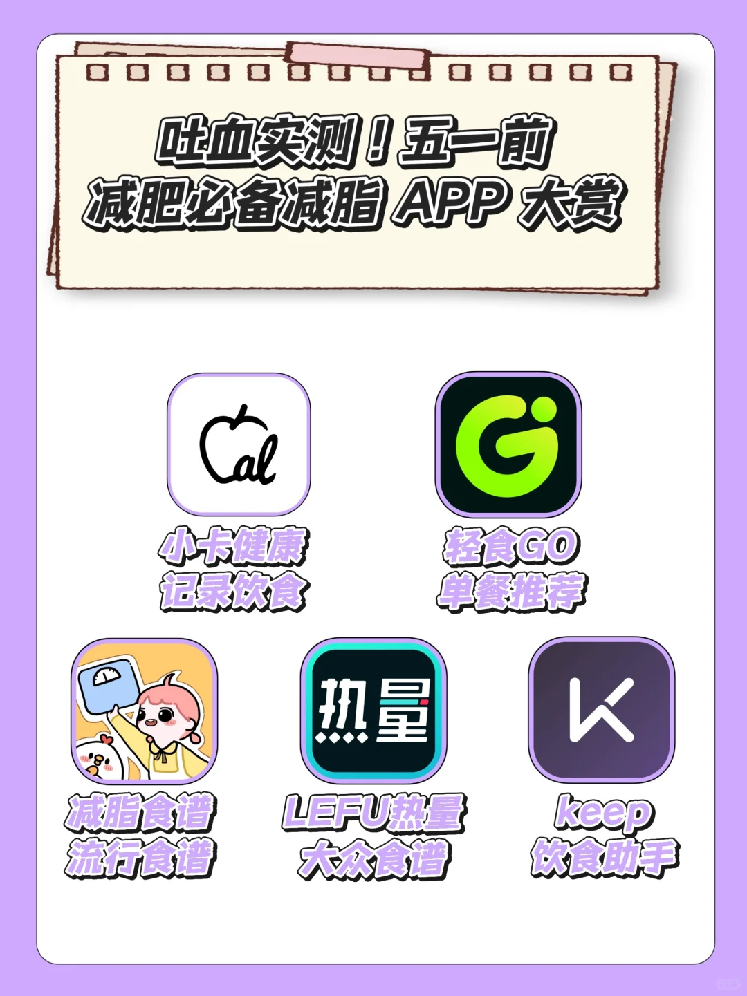 五一前必看!五款超好用的减脂App