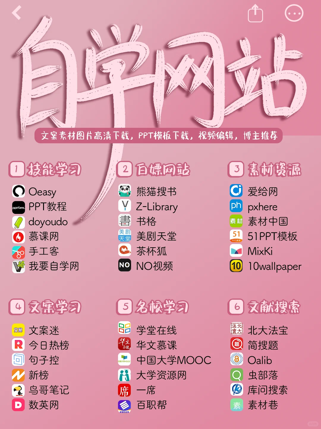 32个免费自我提升网站‼️普通人逆袭必备神器