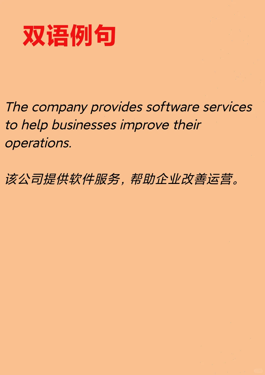 “软件服务”怎么翻译？