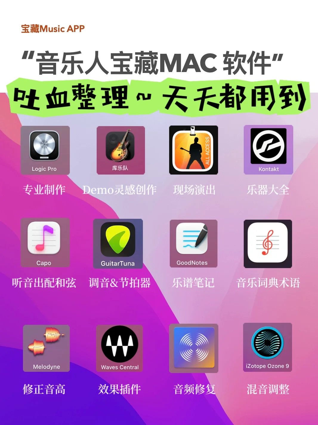 Mac音乐人且专业实用🎵每天都在用的宝藏APP