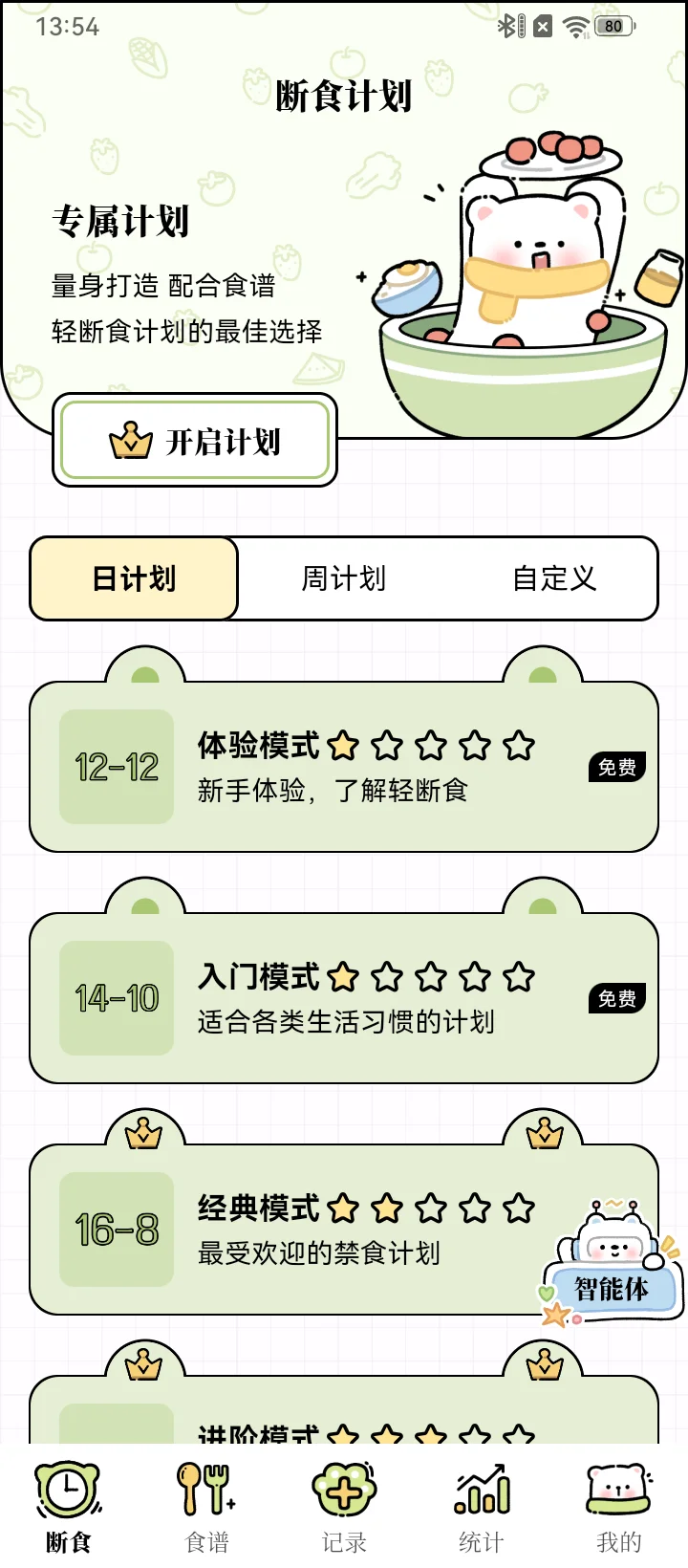 每日减脂app画风好可爱 互赞