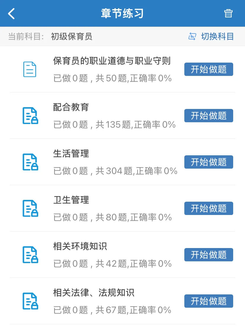 保育员都在用的刷题app、考试易如反掌！