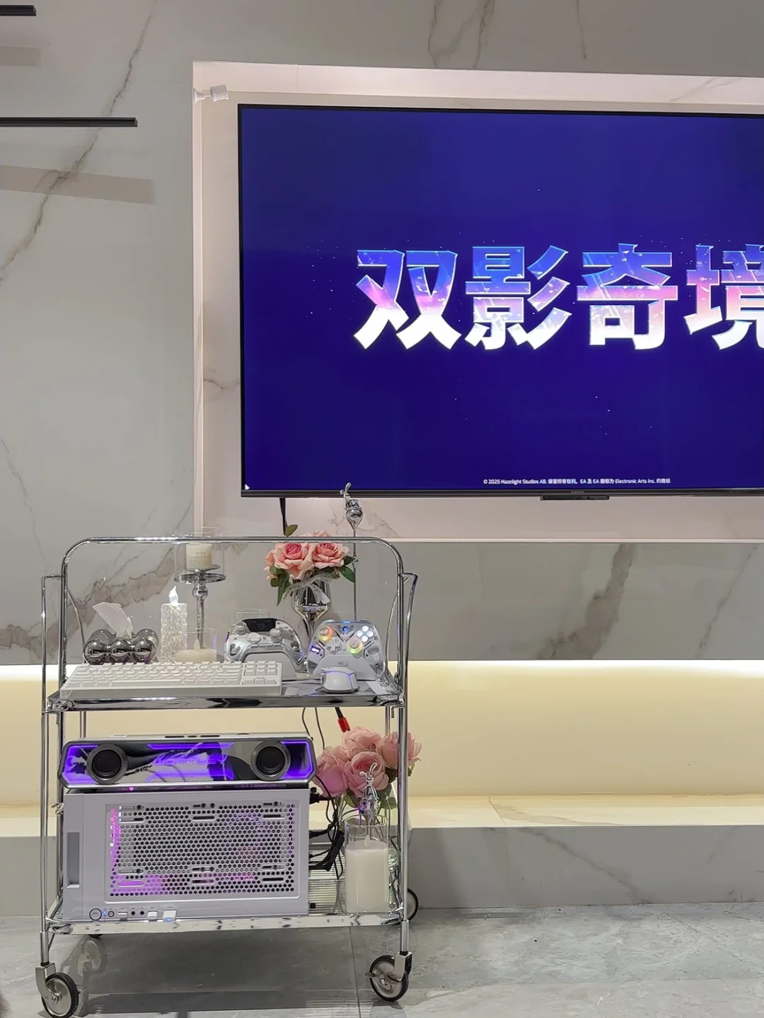 把主机搬到电视上玩双影奇境太爽了