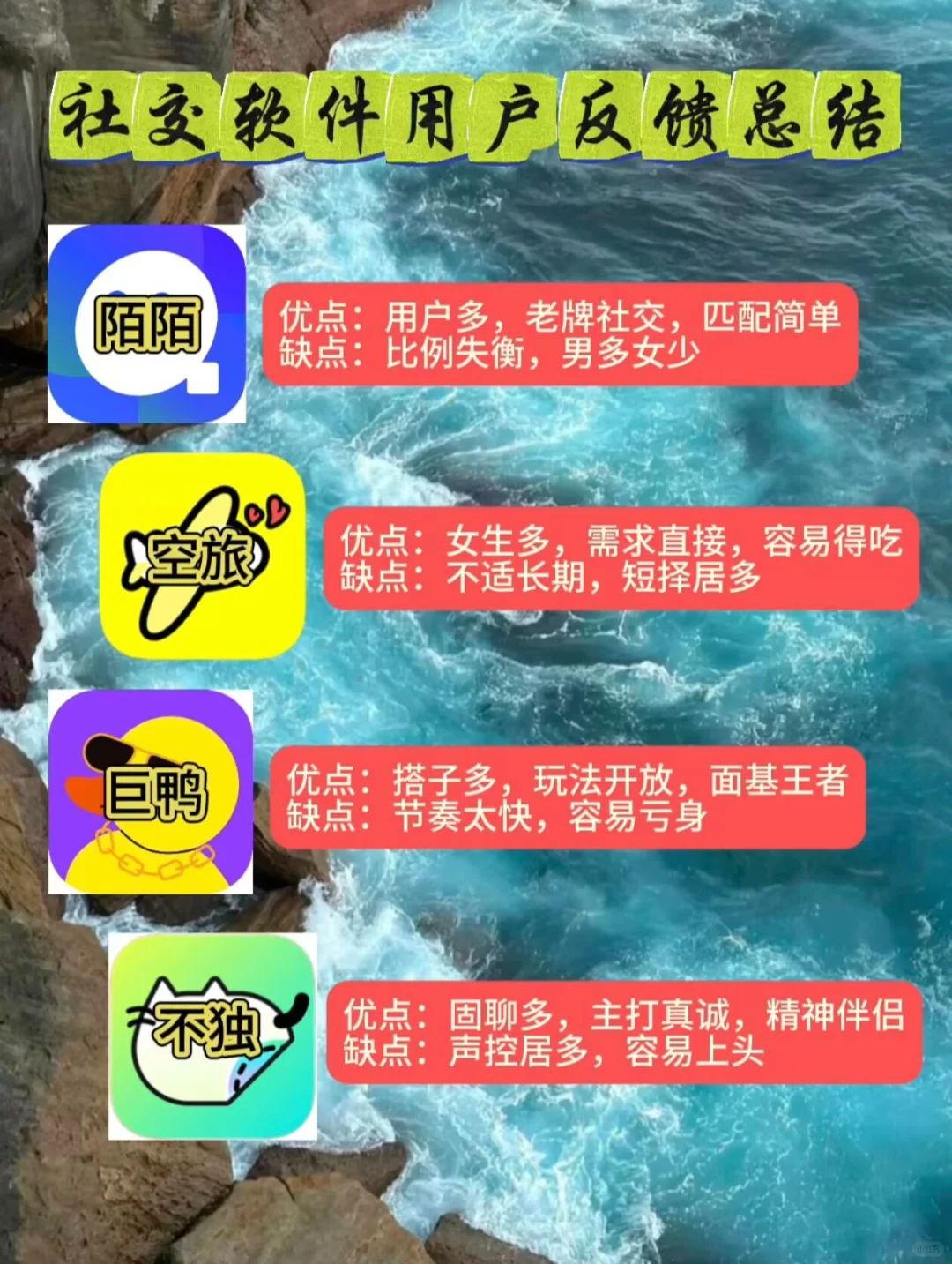 社交软件3️⃣个月的一些经验总结~