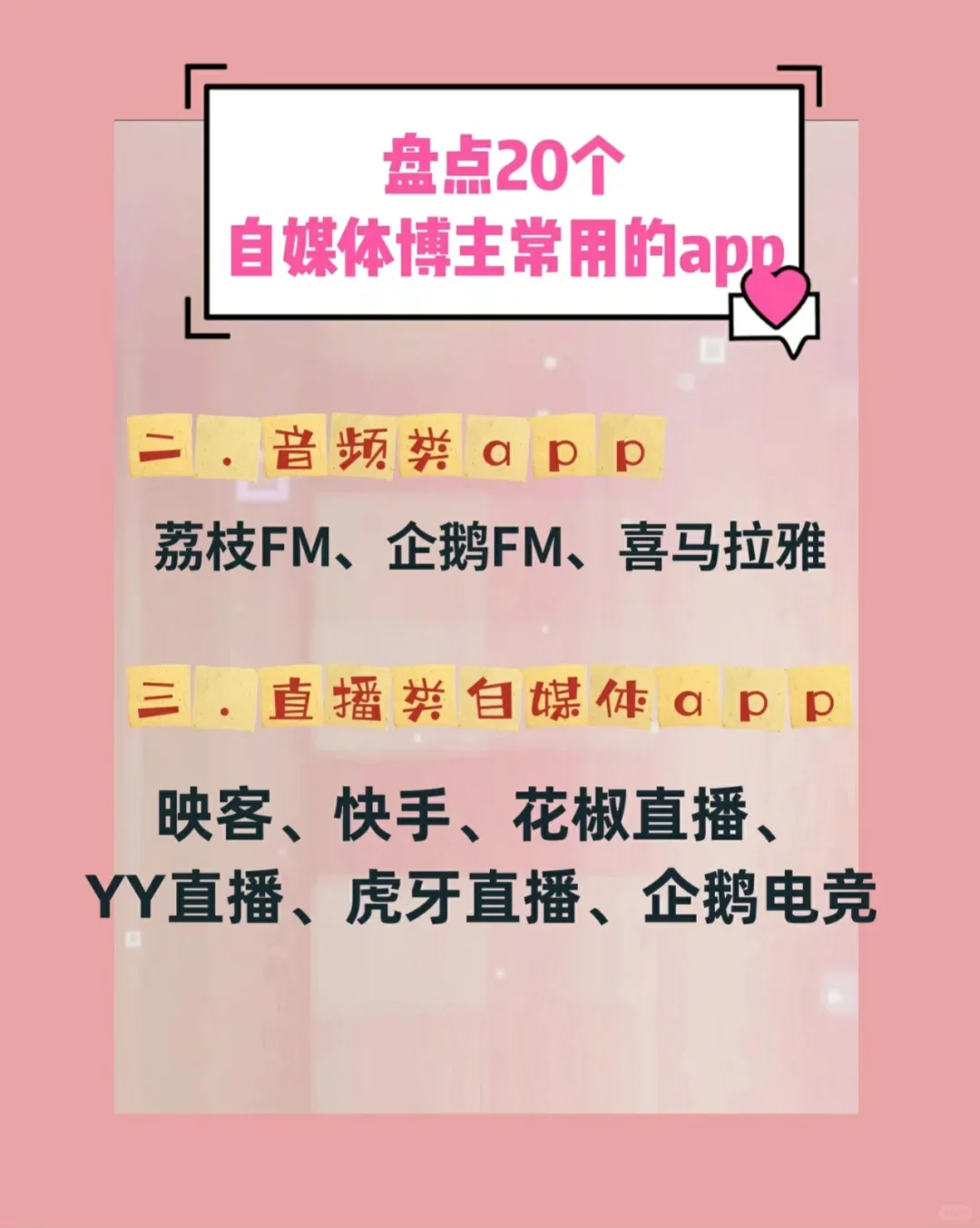 适合自媒体博主/值得去做的平台app