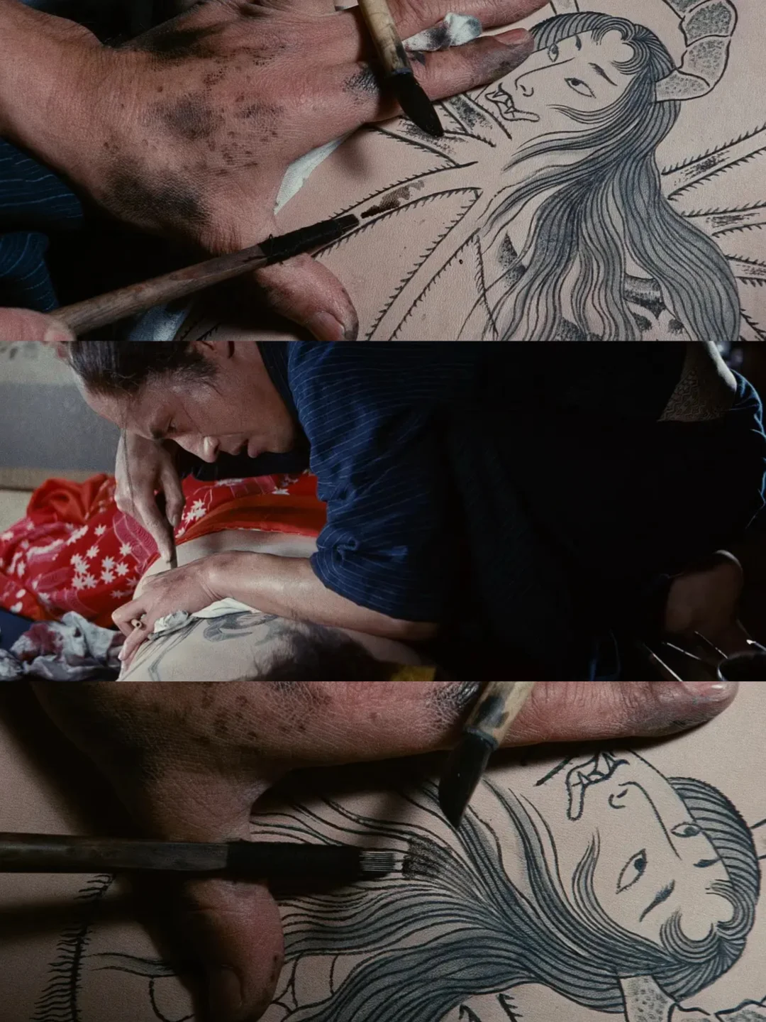 昭和女神魅惑封神❗️后背蜘蛛美到窒息🎨